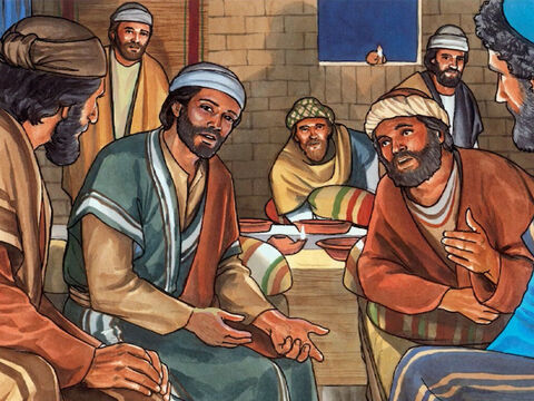 Mientras Jesús estaba en el Aposento Alto celebrando la pascua con Sus discípulos, dijo: Yo soy la vid verdadera, y mi Padre es el que la cultiva. – Número de diapositiva 1