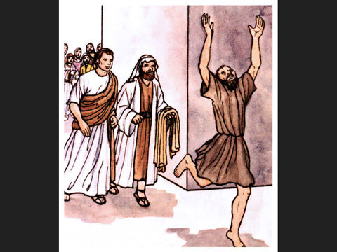 Luego entró con ellos en el templo, mientras saltaba y alababa a Dios. – Número de diapositiva 7