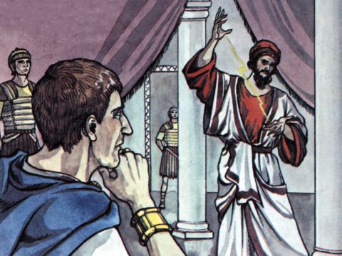 Allí conocieron a un hechicero judío y falso profeta llamado Barjesús, que era asistente del procónsul Sergio Paulo. – Número de diapositiva 11