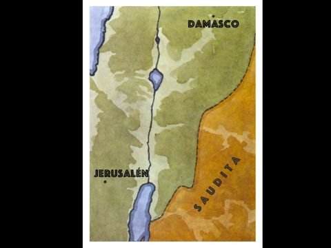Luego Pablo fue a Arabia y regresó a Damasco. – Número de diapositiva 6