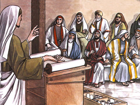 En los Hechos leemos que Saulo pasó varios días con los discípulos en Damasco. Inmediatamente comenzó a predicar en las sinagogas que Jesús es el Hijo de Dios. – Número de diapositiva 4