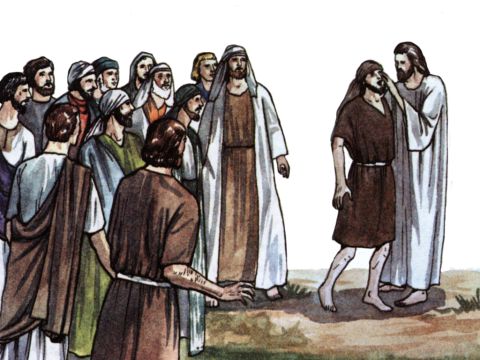 “Vosotros sabéis lo que sucedió en toda la provincia de Judea, comenzando en Galilea, después del bautismo que predicó Juan, cómo Dios ungió con el Espíritu Santo y poder a Jesús de Nazaret, y cómo anduvo haciendo bienes y sanando a todos los que estaban bajo el poder. del diablo, porque Dios estaba con él.” – Número de diapositiva 7