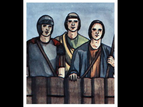 “En ese momento, tres hombres que me habían enviado desde Cesarea se detuvieron en la casa donde yo me alojaba.” – Número de diapositiva 18