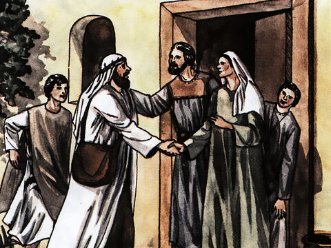 Fue recibido por los cristianos que allí vivían. – Número de diapositiva 2