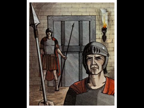 Había centinelas vigilando la entrada. – Número de diapositiva 6