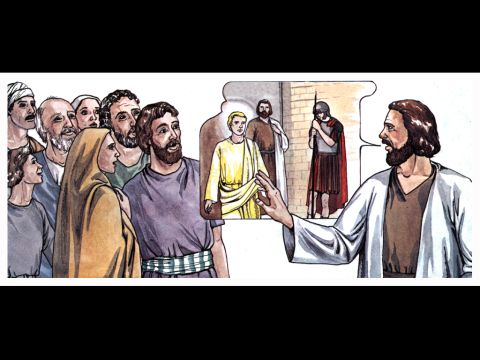 … y les contó cómo el Señor lo había sacado de la cárcel. “Cuéntenle esto a Santiago y a los demás hermanos”, les dijo. – Número de diapositiva 9