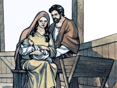 “De la descendencia del rey David, Dios ha suscitado en Israel un Salvador, Jesús, tal como lo había prometido”. – Número de diapositiva 9