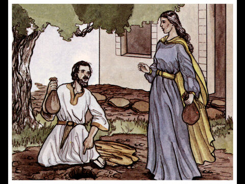 Con pleno conocimiento de su esposa, se quedó con parte del dinero, pero trajo el resto y lo puso a los pies de los apóstoles. – Número de diapositiva 9
