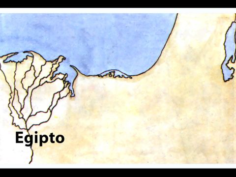 “Cuando Jacob oyó que había grano en Egipto, envió a nuestros antepasados a su primera visita.” – Número de diapositiva 20
