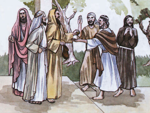 Entonces persuadieron en secreto a algunos hombres para que dijeran: "Hemos oído a Esteban hablar palabras blasfemas contra Moisés y contra Dios.” – Número de diapositiva 6
