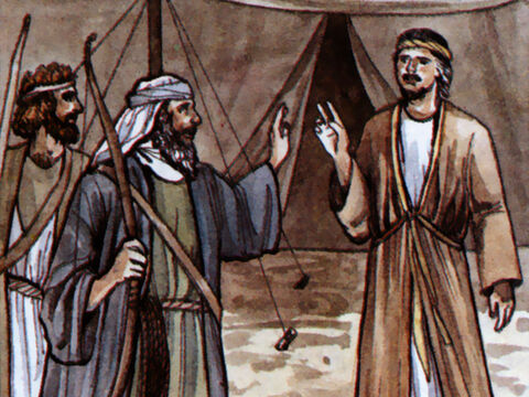 "Más tarde Isaac fue el padre de Jacob, y Jacob fue el padre de los doce patriarcas." – Número de diapositiva 14