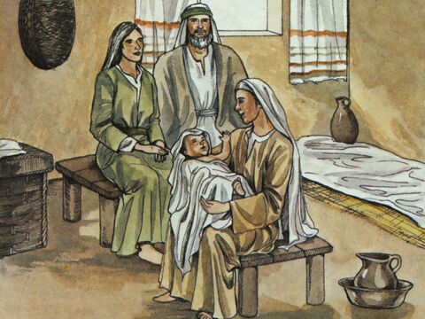 “En aquel tiempo nació Moisés, y no era un niño cualquiera. Durante tres meses estuvo al cuidado de su familia”. – Número de diapositiva 2