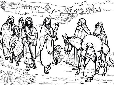 Los pastores cuentan a quienes ven sobre el niño que los ángeles les anunciaron y que acaban de visitar.<br/>Lucas 2:1-20 – Número de diapositiva 4