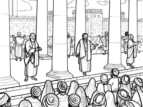 Los primeros creyentes se reunían en los atrios del templo. Hechos 2:42-47 – Número de diapositiva 3