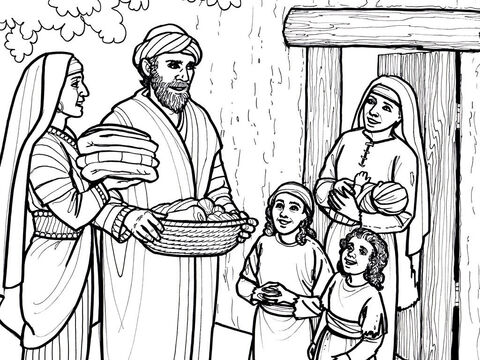 Los primeros creyentes compartían su comida y sus posesiones con los necesitados. Hechos 4:32-36 – Número de diapositiva 4