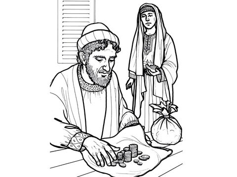 Ananías y Safira intentan engañar a la gente acerca de sus donaciones. Hechos 5:1-11 – Número de diapositiva 5