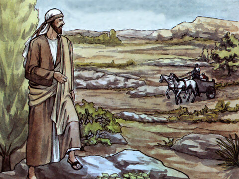 Felipe corrió hacia el carro y escuchó al hombre leyendo al profeta Isaías. – Número de diapositiva 5