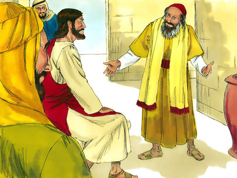 Vino un legista y trató de tender una trampa a Jesús.<br/>–Maestro –preguntó–, ¿qué debo hacer para recibir la vida eterna? – Número de diapositiva 1