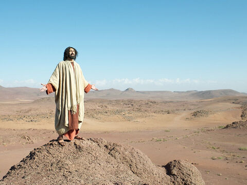 Al amanecer, Jesús salió a un lugar solitario, pero la gente lo buscó y lo encontró. – Número de diapositiva 11