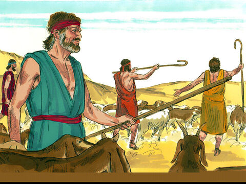 Jacob eligió un regalo para Esaú: doscientas cabras hembras y veinte machos cabríos – Número de diapositiva 6