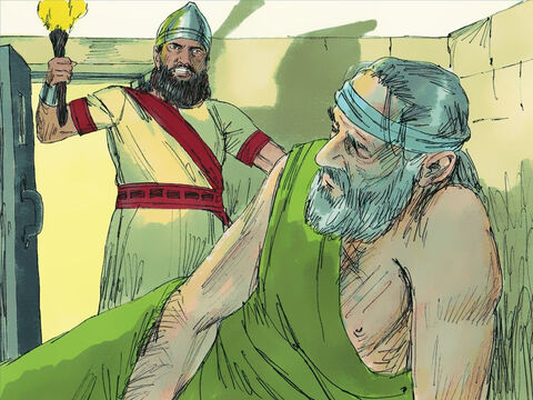 Como consecuencia, Jeremías fue enviado a prisión. Cuatro de los principales oficiales que siempre se habían opuesto al profeta, Sefatías, Gedalías, Jucal  y Pasur, querían matarlo. – Número de diapositiva 7