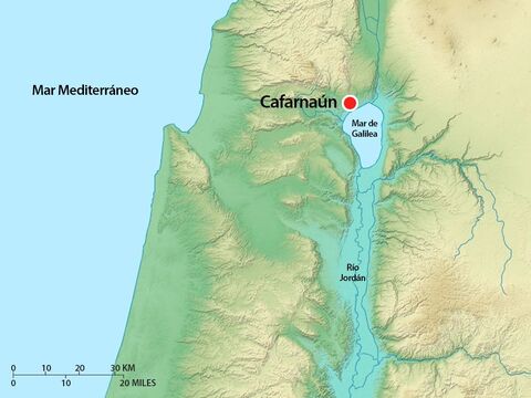 El centurión y sus soldados tenían su guarnición muy cerca de Capernaum (el pueblo en que vivía Jesús mientras recorría Galilea enseñando) – Número de diapositiva 2