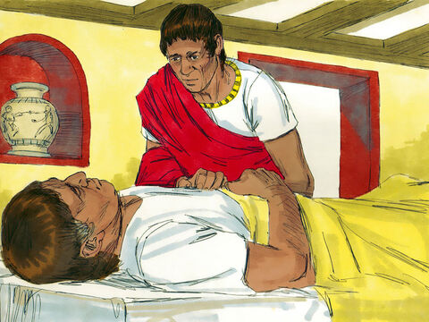 Un centurión romano tenía a un criado que estaba gravemente enfermo – Número de diapositiva 1