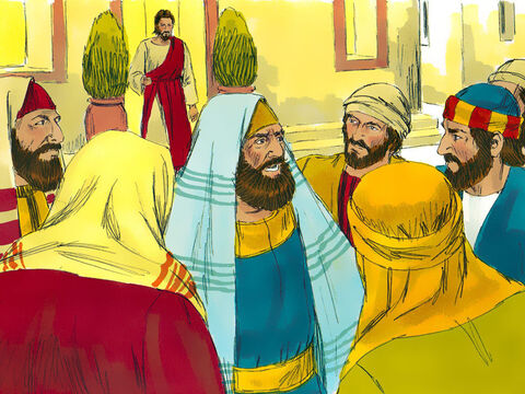 Amonestaron duramente a los discípulos de Jesús:<br/>–¿Por qué comen y beben con estos pecadores? – Número de diapositiva 6