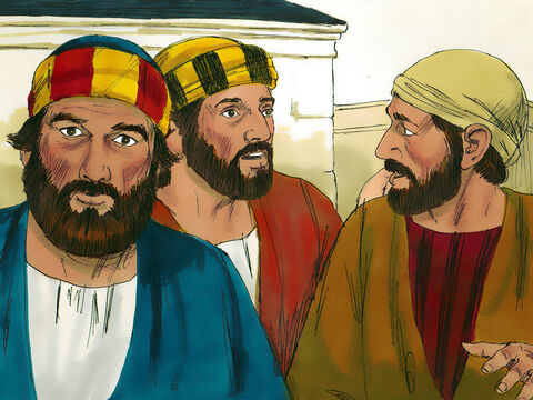 Cuando los discípulos escucharon esto, se quedaron atónitos y preguntaron:<br/>–¿Entonces quién puede ser salvado? – Número de diapositiva 7