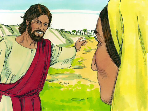 –Dame esa agua para que no vuelva a tener sed –pidió la mujer.<br/>–Ve y llama a tu marido –le dijo Jesús– y regresa.<br/>–No tengo marido –protestó ella. – Número de diapositiva 7
