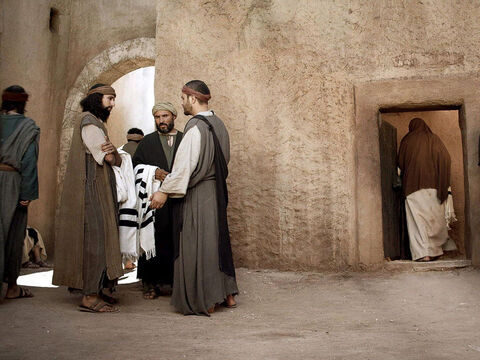 El día de reposo, Jesús fue a la sinagoga local. – Número de diapositiva 2