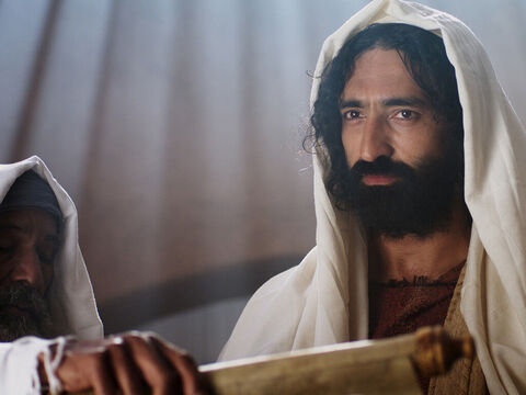 Jesús se levantó para leer las escrituras. – Número de diapositiva 5