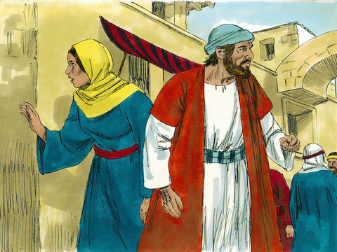 Después de una búsqueda frenética, se dieron cuenta de que Jesús no estaba con sus parientes y amigos. Inmediatamente partieron de regreso a Jerusalén para encontrarlo y buscaron en la ciudad por tres días. – Número de diapositiva 5