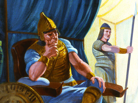 El Rey era un poderoso hombre de guerra y sus ejércitos conquistaban primero un país y luego el siguiente a medida que crecía el Imperio Asirio. Todos los días se acercaban cada vez más a la frontera de Israel. – Número de diapositiva 3
