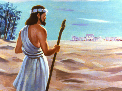 Dios repitió su instrucción para que Jonás fuera a la ciudad de Nínive. Esta vez, Jonás obedeció. – Número de diapositiva 28