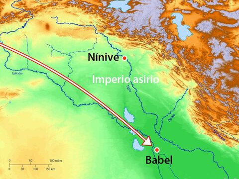 El Rey de Asiria era también el gobernador de Babilonia, y Manasés fue llevado a esta ciudad, conocida por su maldad. – Número de diapositiva 14
