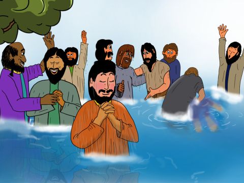 En Éfeso, Pablo conoció a 12 hombres que querían ser bautizados y pertenecer a Jesús. – Número de diapositiva 8