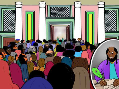 Probablemente pensó en las muchas personas que habían acudido al aula de Tirano en Éfeso para escuchar sus sermones. – Número de diapositiva 12