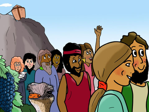 Después de que Noé, su esposa, sus tres hijos y sus esposas abandonaron el arca en el monte Ararat, vagaron hacia el este. – Número de diapositiva 1