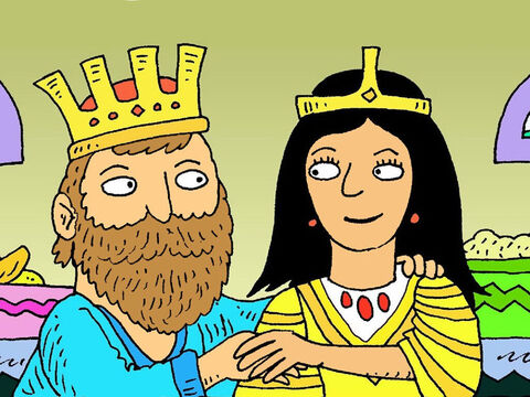 El rey ordenó que mataran a Amán. Ahora los judíos estaban a salvo y la reina Ester también. – Número de diapositiva 8