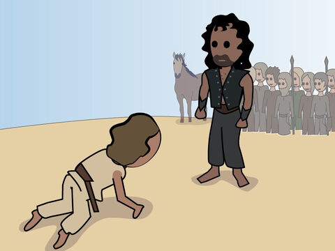 Génesis 33.<br/>Jacob se encuentra con Esaú. – Número de diapositiva 10