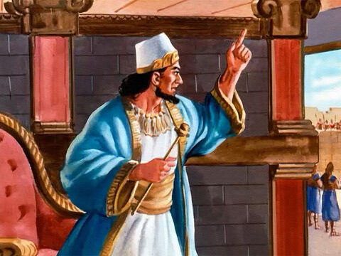 Emocionado, el rey Joram envió a buscar a Eliseo. ¡Qué oportunidad! ¡Todo el ejército sirio, sus prisioneros! Pero no se atrevió a actuar sin el consentimiento de Eliseo. – Número de diapositiva 31