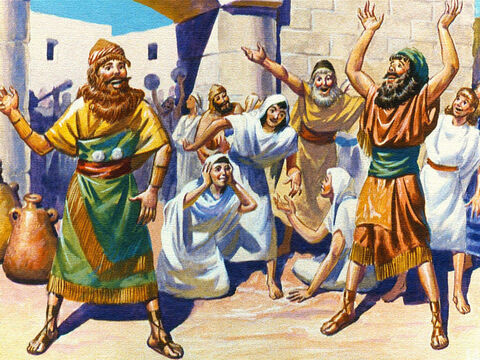 Ese fue un día feliz para los hijos de Israel. Por fin estaban libres. Dios había escuchado sus oraciones. – Número de diapositiva 10