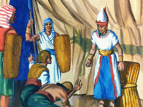 Al faraón se le dijo que de alguna manera los israelitas se estaban escapando; dio la orden de perseguirles de inmediato. – Número de diapositiva 38