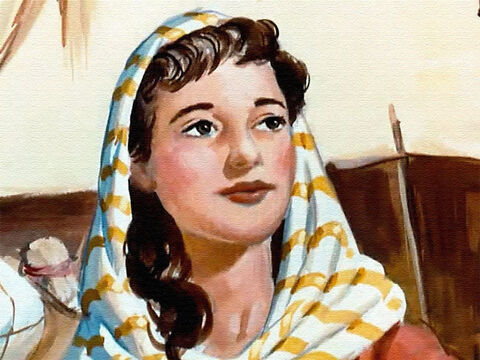 Hace mucho tiempo vivía en la tierra de Israel una joven llamada Ana. – Número de diapositiva 1