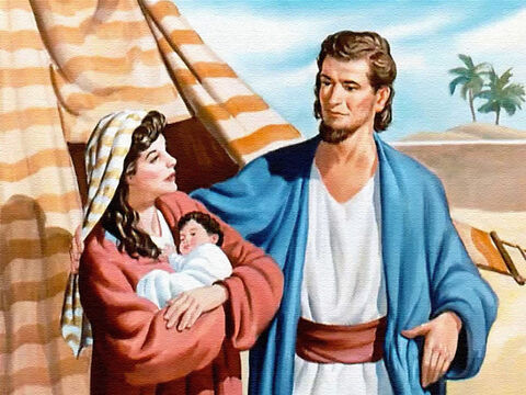 Y no mucho después, Dios respondió la oración de Ana. ¡Qué felices se sintieron cuando nació el bebé! Le llamaron 'Samuel', que significa 'Dios ha escuchado'. – Número de diapositiva 8