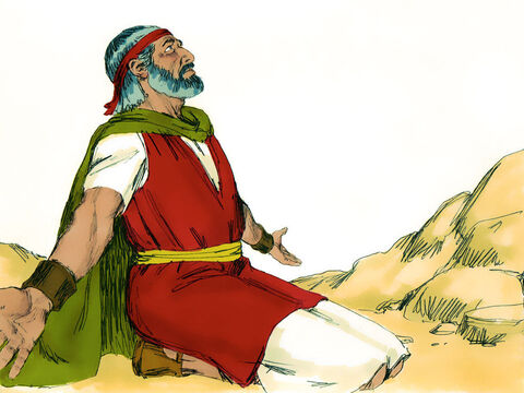 Pero cuando Moisés se cansó y bajó sus brazos... – Número de diapositiva 7