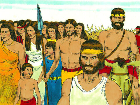 En el desierto pasaron mucha hambre y empezaron a quejarse a Moisés y Aarón. – Número de diapositiva 12