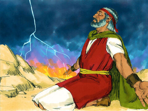 Dios estaba tan enojado con su desobediencia que le dijo a Moisés que quería destruirlos. – Número de diapositiva 10