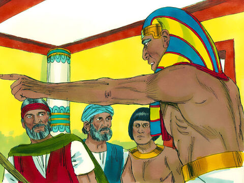 El Faraón se endureció nuevamente, rompió su promesa y se negó a dejar ir al pueblo de Dios para que lo adoraran. – Número de diapositiva 6